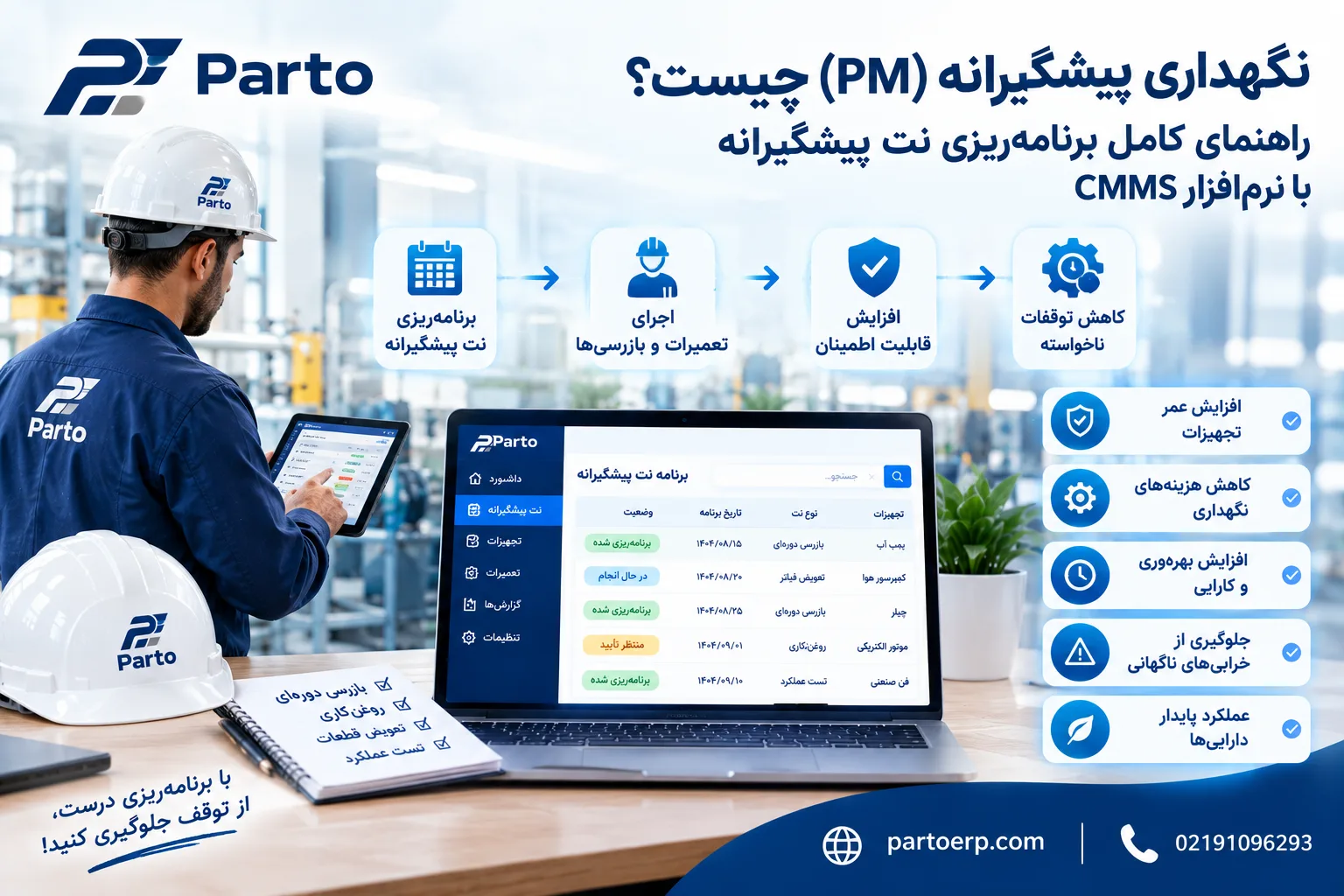 نرم افزار تعمیرنگهداری پرتو