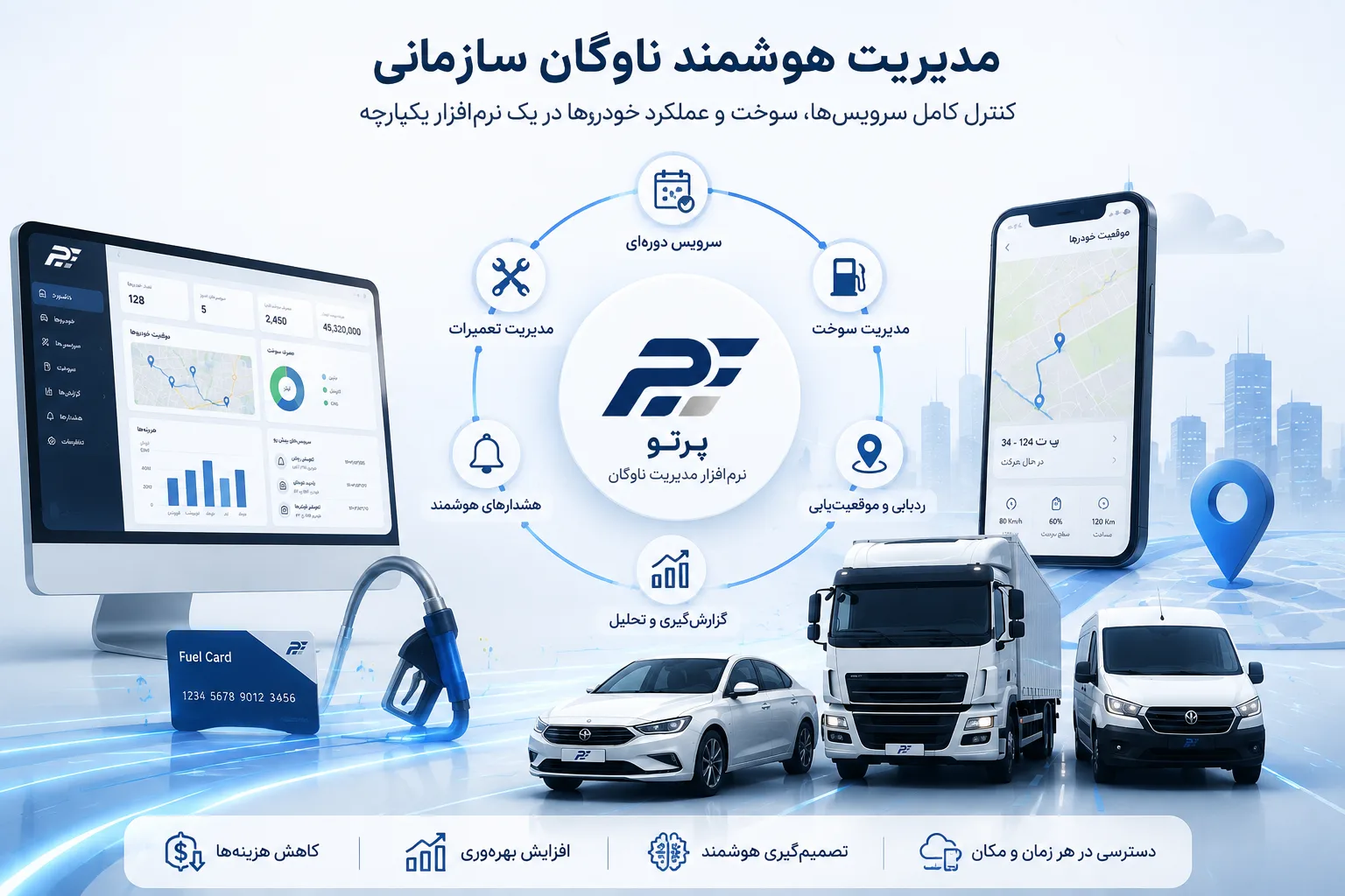نرم افزار مدیریت ناوگان پرتو