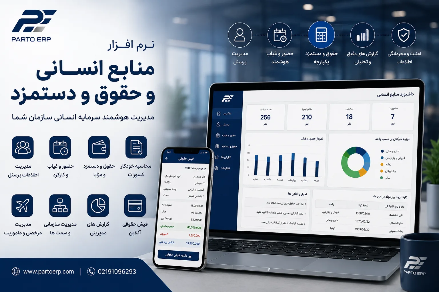 نرم افزار منابع انسانی و حقوق و دستمزد