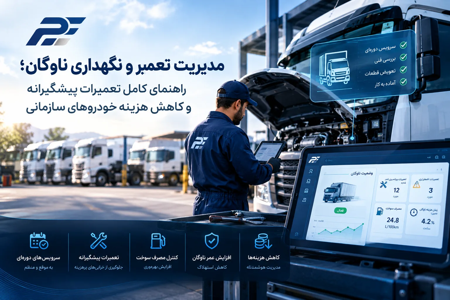 مدیریت تعمیر و نگهداری ناوگان؛ راهنمای کامل تعمیرات پیشگیرانه و کاهش هزینه خودروهای سازمانی