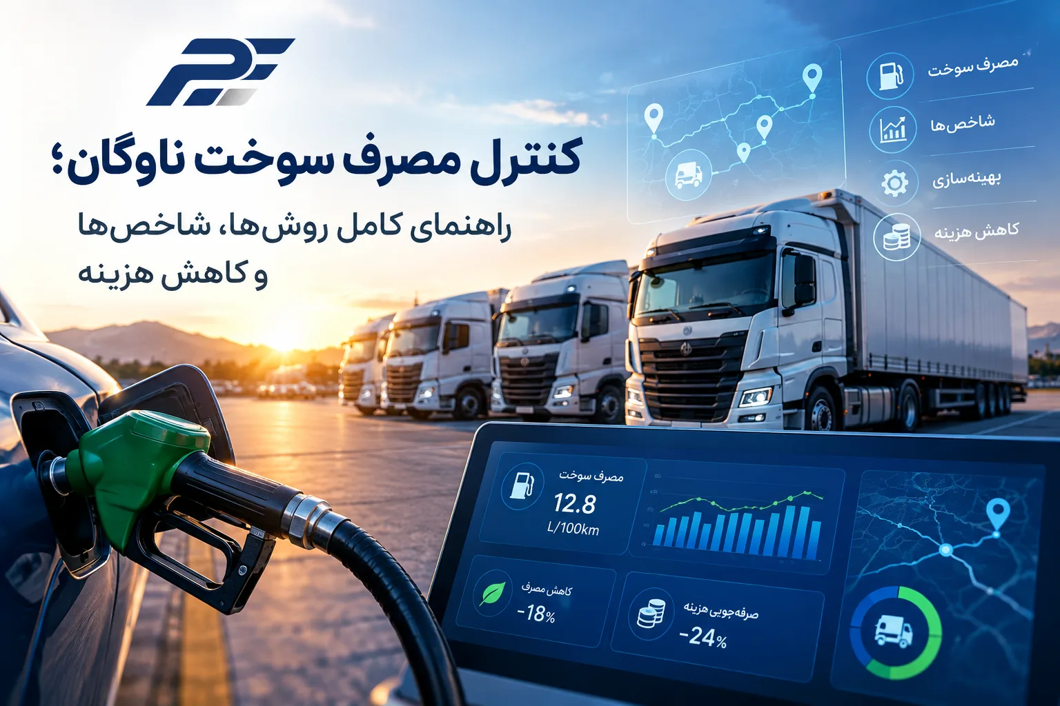 کنترل مصرف سوخت ناوگان؛ راهنمای کامل روش‌ها، شاخص‌ها و کاهش هزینه
