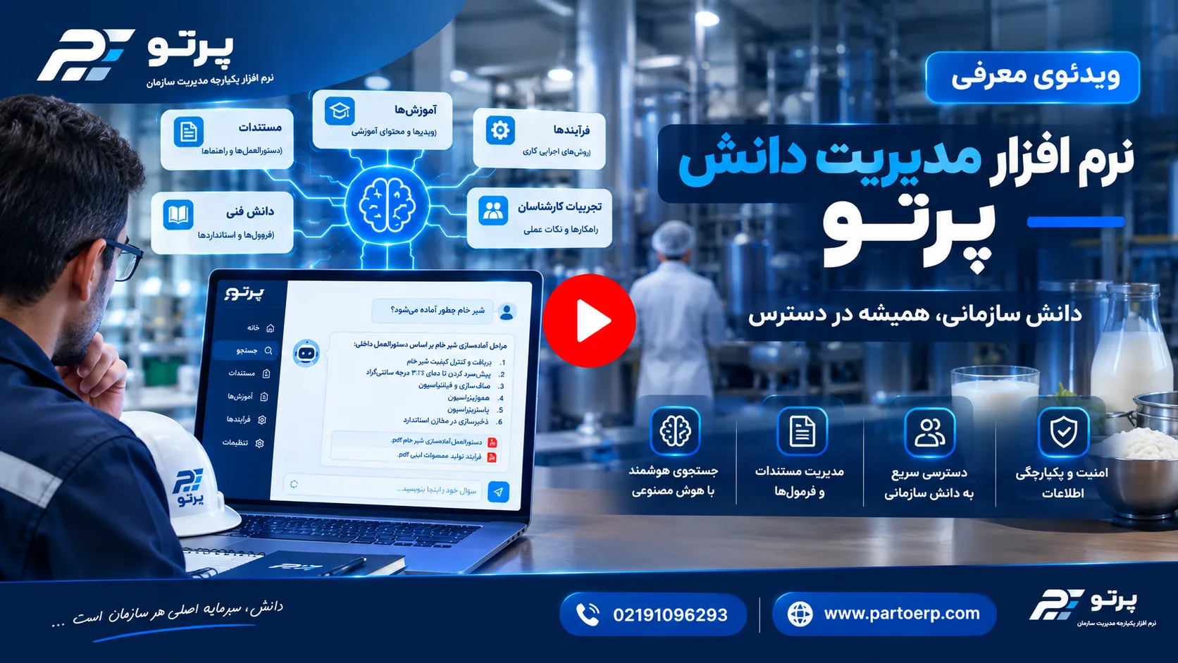 نرم افزار مدیریت دانش پرتو | مدیریت دانش سازمانی با هوش مصنوعی و پاسخگویی هوشمند